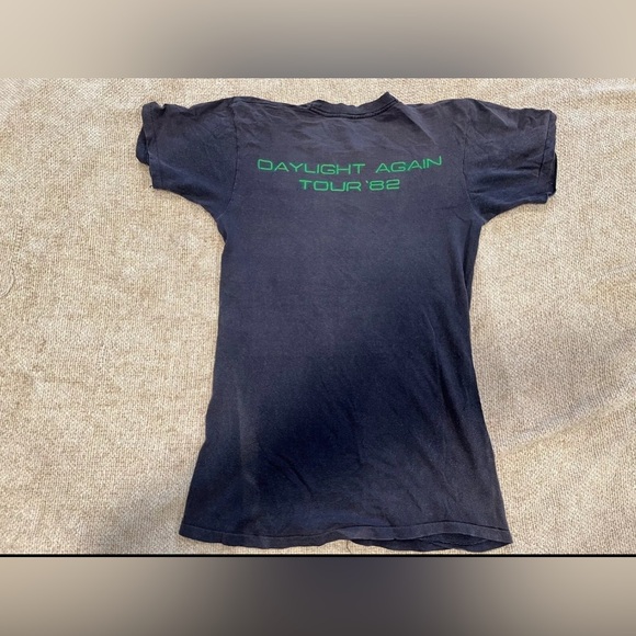 Vintage 80s Crosby Stills Nash Daylight Again Tour Top Concert Ufo T-Shirt Large - Picture 9 of 11